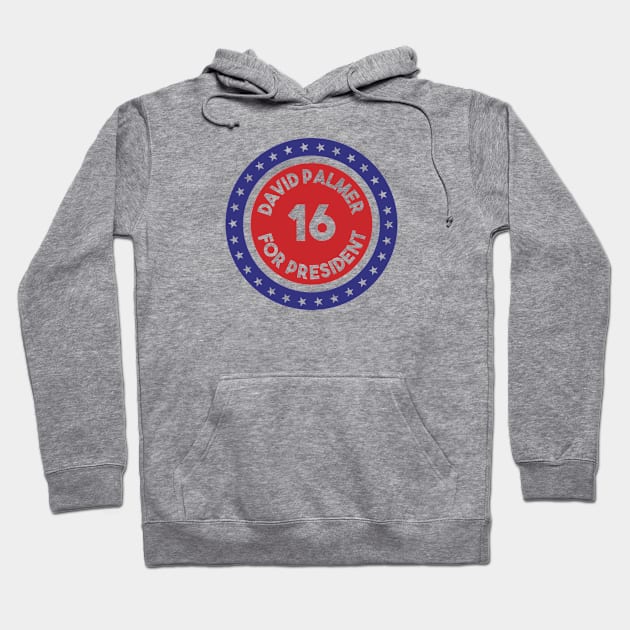 Re-Elect David Palmer 2016 (Ring of Stars) Hoodie by PsychicCat